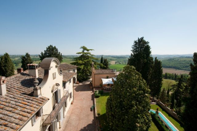 Vineyard Castle in Tuscany