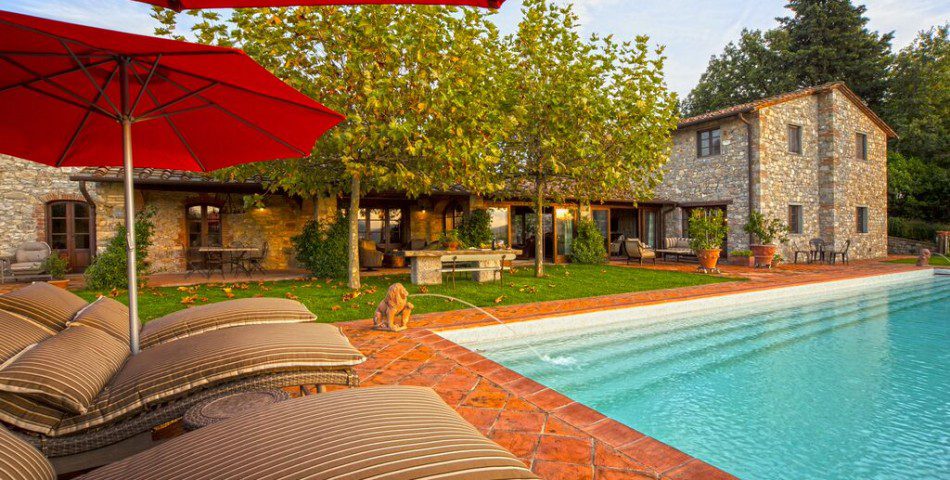 Luxury Villa in Gaiole in Chianti - Poolside