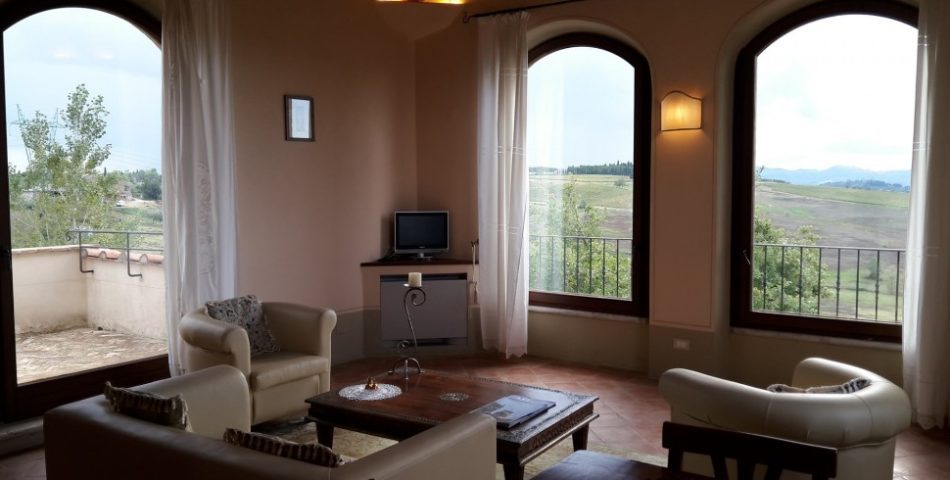 elegant villa in the brunello area panoramic suite