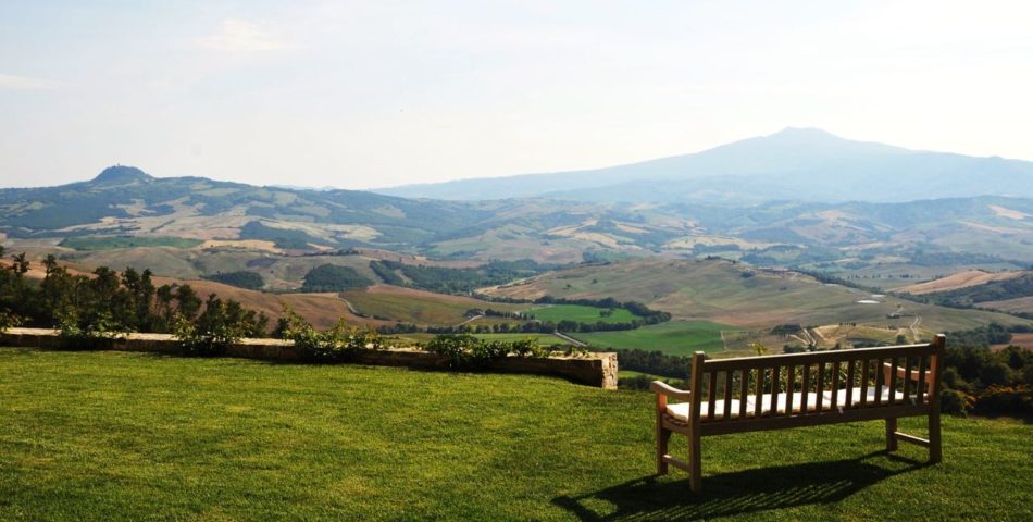 luxury villa in valdorcia view