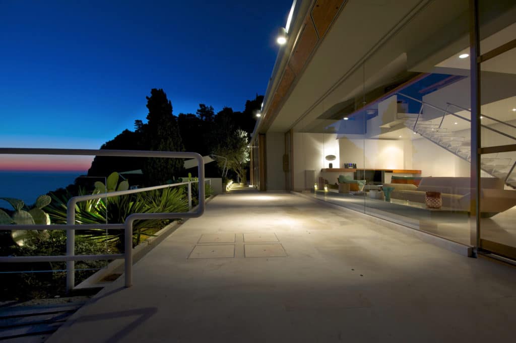 argentario luxury villa amazing sea view by night