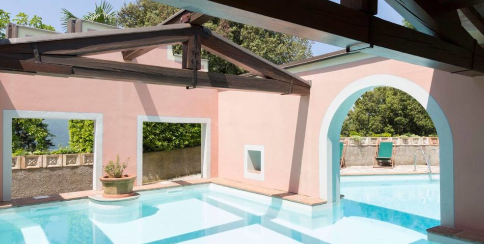 Medieval Castle for rent in Tuscany pool