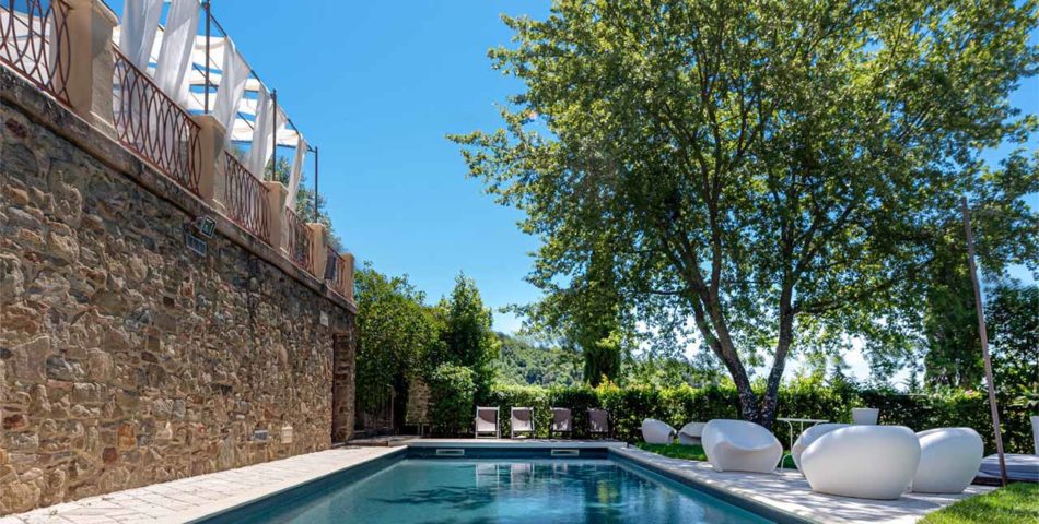 Gaiole in chianti villa for rent pool