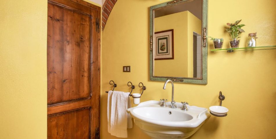yellow bathroom