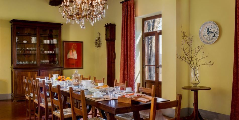 Casa Fabbri Horseback riding Chianti villa Formal dining