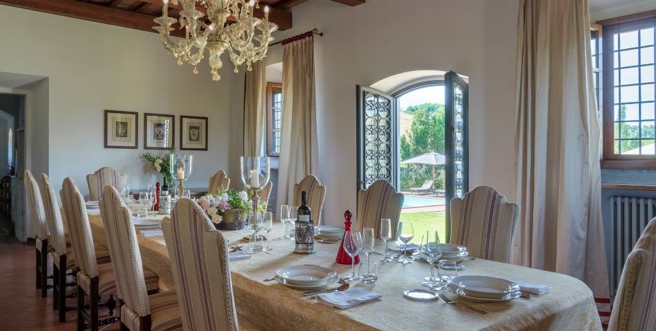 villa gelso formal dining room