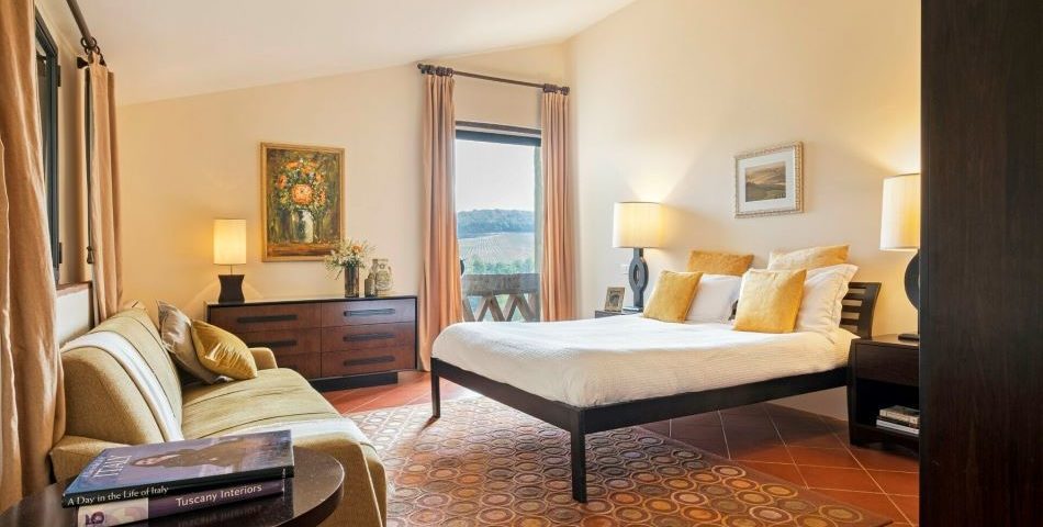Chianti villa pianella tuscany master bedroom