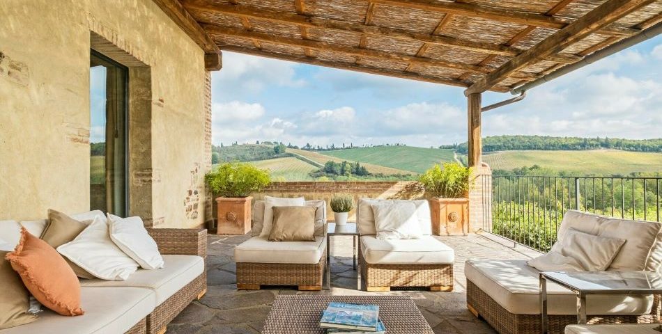 Chianti villa pianella tuscany outdoor lounge