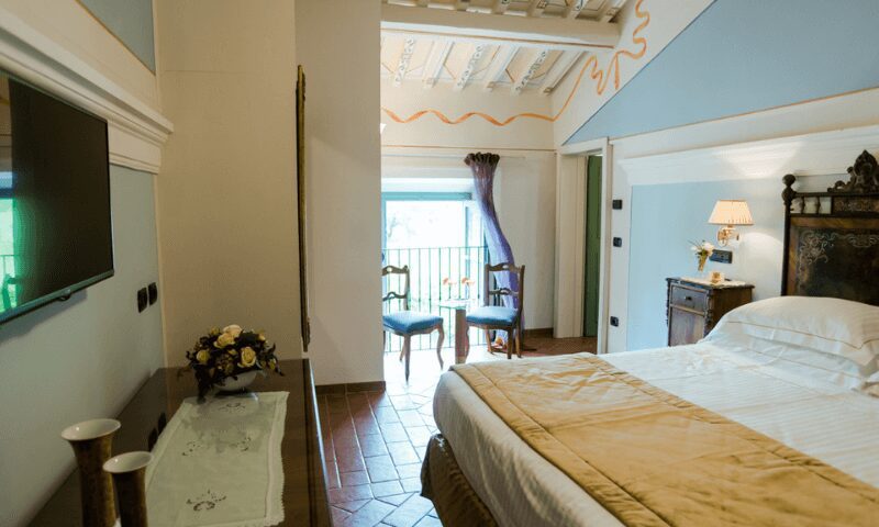 Luxury Villa Italy bedroom with TV