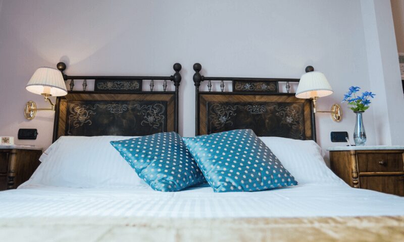 Luxury Villa Italy blueish bedroom