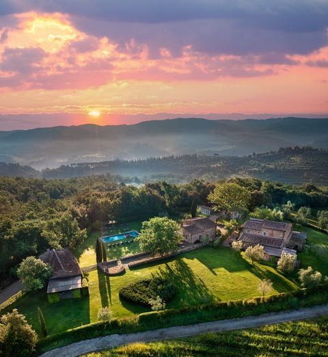 Chianti Villa Rental - Villa il Prato view