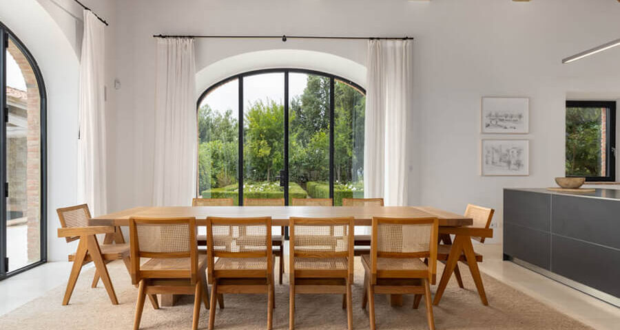 Siena Italy villa rentals dining room