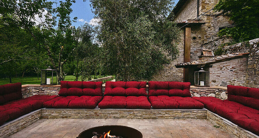 Villa in Chianti fire pit