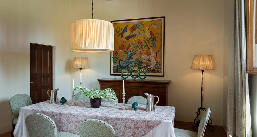 Villa near Florence Italy Dining Room