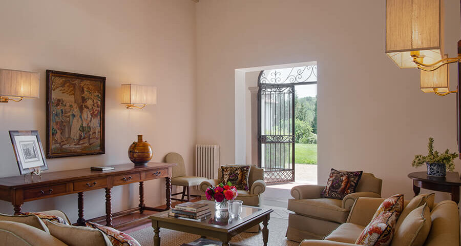 Villa near Florence Italy Living Room