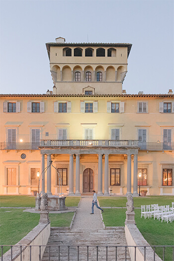 Florence wedding villa overlooking city